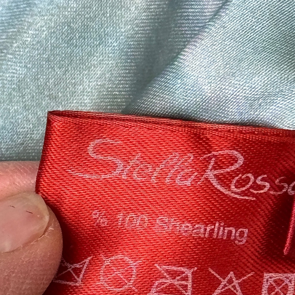 Stella Rossa Gorgeous Italian Lamb Shearling with Gold Embroidery - Picture 15 of 16